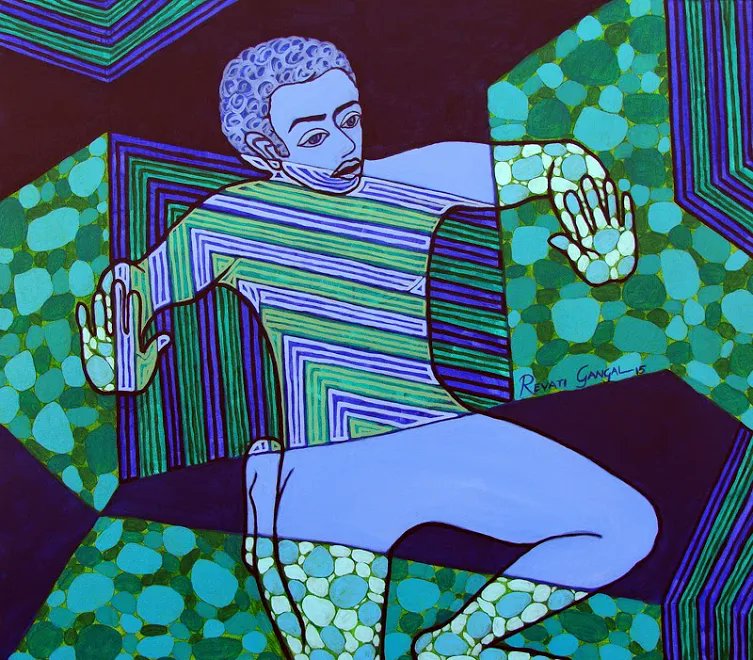 revatigangal's tweet photo. Confinement/Acrylic on Canvas/34inx30in/2015 #confinement #stagnancy #enclosure #figurativeart #acryliconcanvas #fineart #art #artgallery #artlover #artcurator #artcollector #contemporaryart #modernart #indianart #architects #interiordesign #artdealers #artmagazine #homedecor https://t.co/pKmePaXKp4
