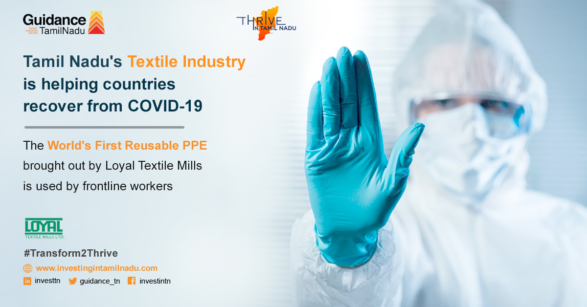 Guidance_TN's tweet photo. Scientific breakthroughs in Textiles!

Tamil Nadu continues to innovate for the world to overcome COVID-19.

#Transform2Thrive #ThriveInTN

@CMOTamilNadu @MCSampathOffl https://t.co/vFSjOfr7FO