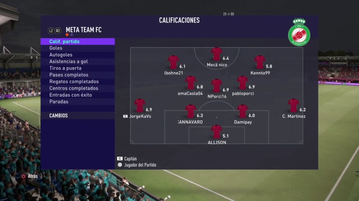 MetaTeamGaming's tweet image. ⚽️REDUCIDO IESA⚽️

Se terminó el sueño de ascenso, en una serie donde tuvimos bajas sensibles en el equipo titular no pudimos hacer pie.
Felicitamos a nuestro rival!🤝🏻👏🏻

📅 Reducido Liguilla
🆚️ Laprida eSports
⚽️0-4❌ (Ida)
⚽️2-2🔁 (Vuelta)

#FIFA21 #ClubesPro #ProClubs