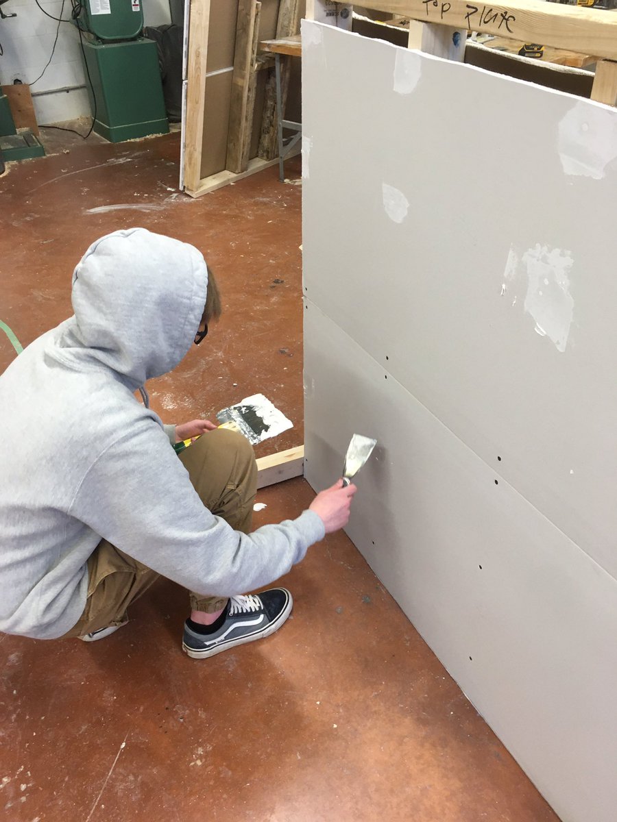Grade 10 Construction class learning basic framing, electrical and drywalling. <a href="/LCVIinfo/">LCVI Spartans</a> #tldsb #tldsbpathways