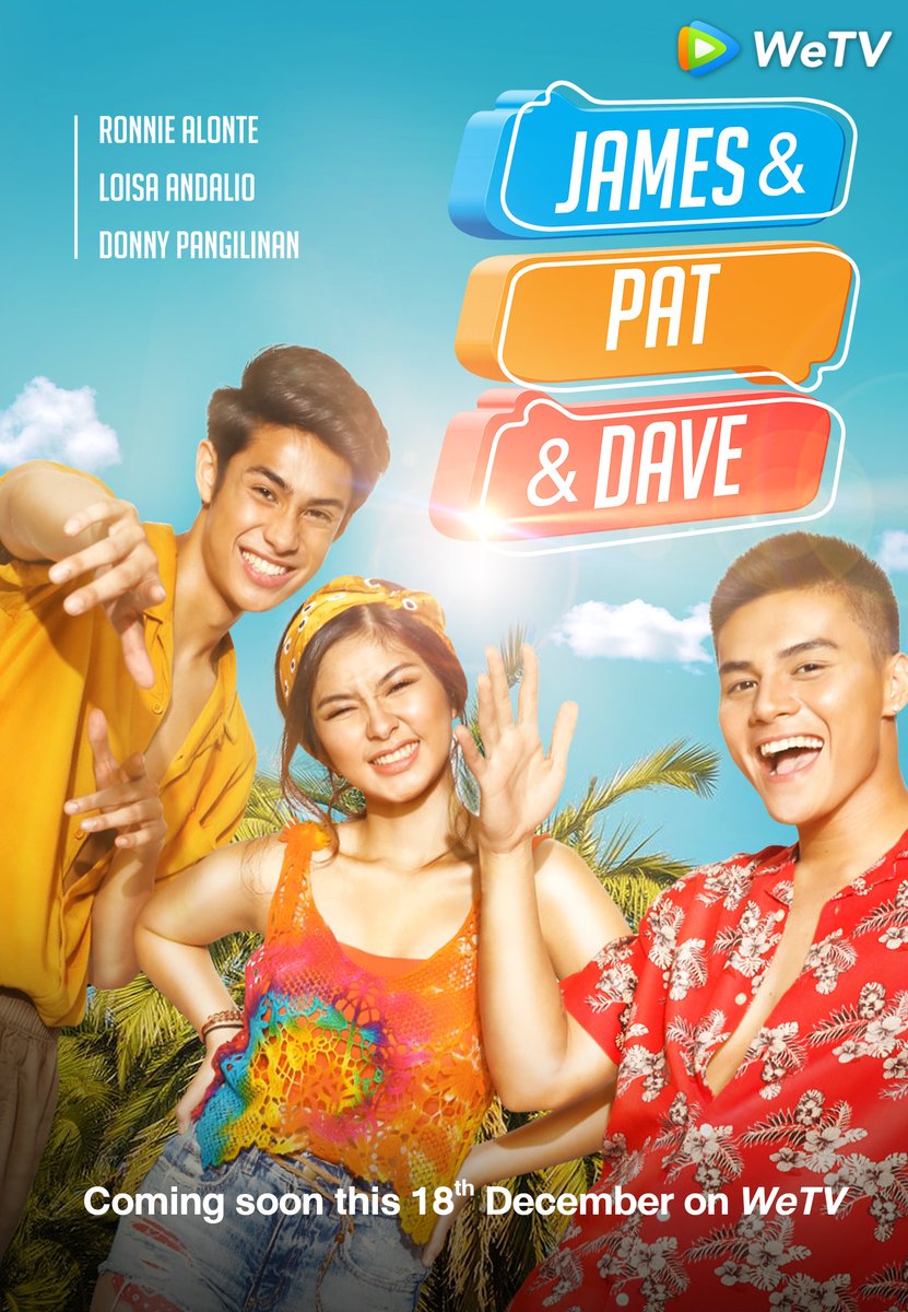 WeTVPhilippines's tweet photo. Everyone said that " December comes with the breeze of love "❤️. It's time to share the love with #RonnieAlonte, #LoisaAndalio, and #DonnyPangilinan! on James, Pat, and Dave  🎅🎅
@iamr2alonte @iamAndalioLoisa @donnypangilinan 
#JamesPatDave is coming this 18th December on WeTV https://t.co/kY0yJxk76Q