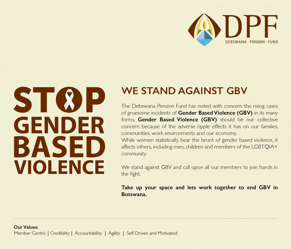 DebswanaPF's tweet photo. Together we will defeat this crisis! https://t.co/2zxGtBjYec