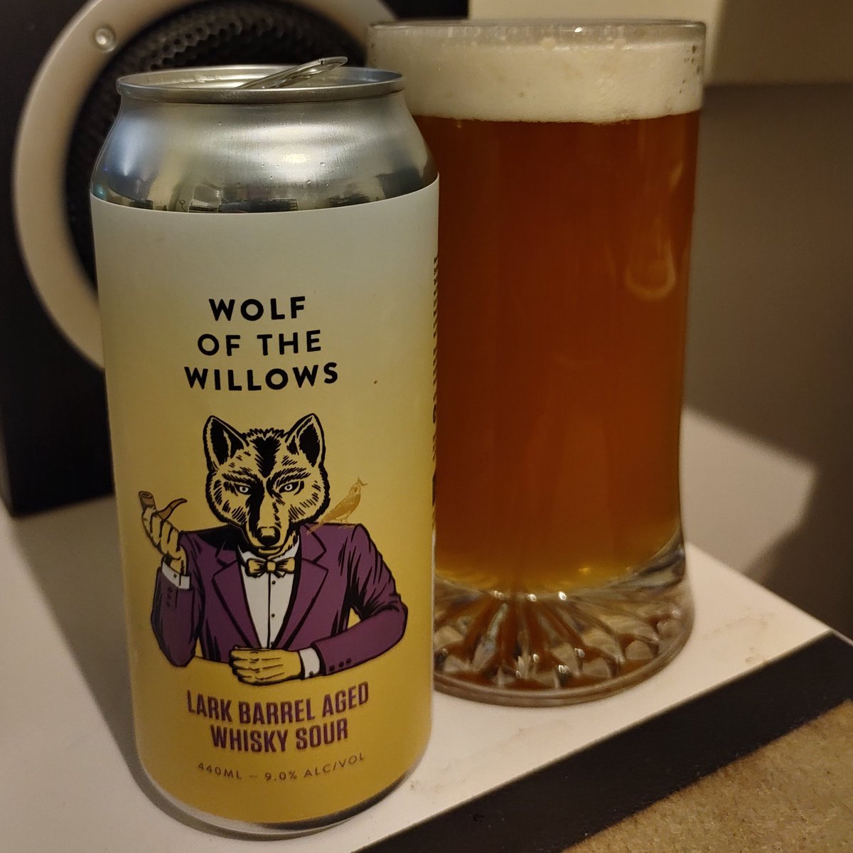 LaceySnr's tweet photo. This beer is pretty unique, and bloody good #WolfOfTheWillows #Craftbeer https://t.co/zLwf9inS0G