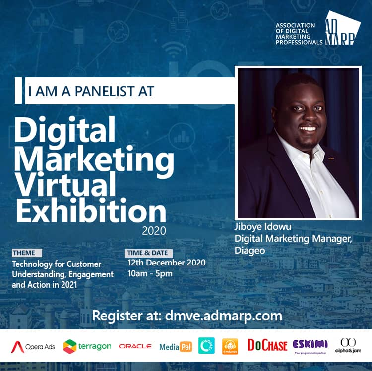 tstickstobi's tweet photo. Meet our panelist Jiboye Idowu marketing manager at Diageo #DMVE2020 https://t.co/Fo9HYFNOul https://t.co/5eh8uzqlKT