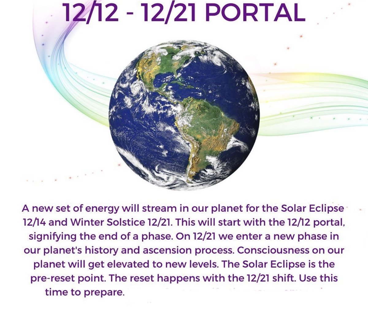 Work with 12/12 portal to release your doubts, fears and blocks. 12 in numerology represents endings. It also represents balance (12 hours of night & day, 12 zodiac signs, 12 chakras,etc.)We are now activating the other 6 chakras alongside the original 7 chakras.(See Diagram)