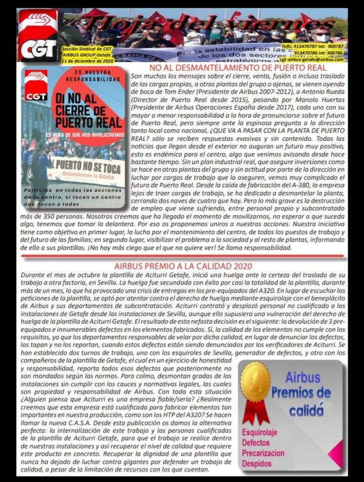 cgtgetafe's tweet photo. Segundo aviso, #ElPuertoNoSeToca, @Airbus https://t.co/qYVHYU45iP