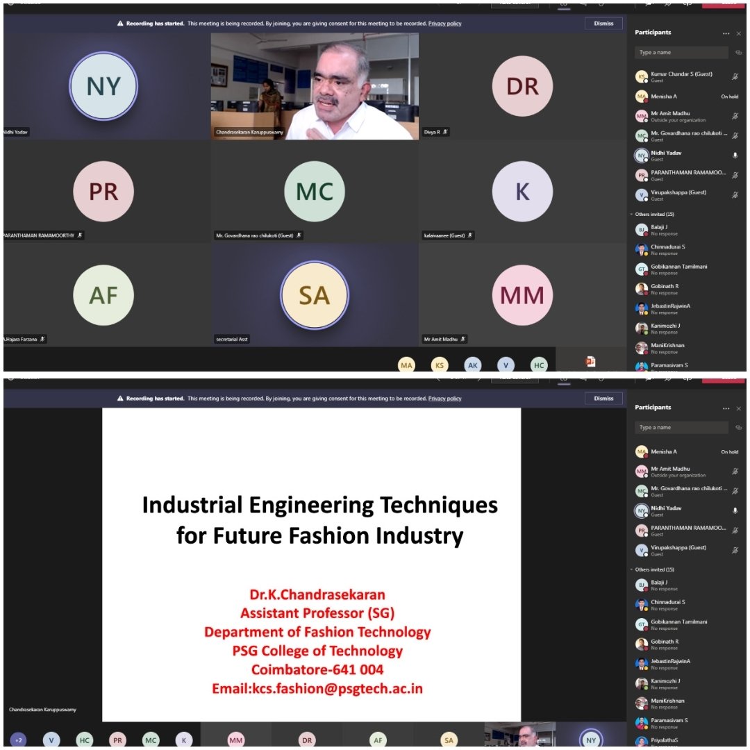 sonacollege's tweet photo. #Fashiontechnology #technicalpapersession at the International #VirtualConference on #AppliedScience, #Technology, #Management &amp; #Language ( #ASTMLS2020 ) #FashionTech #fashion #research #researchpaper #fashionista #fashiondesign #fashionillustration #fashionnova #sonatech https://t.co/e0wQyOcJ5I