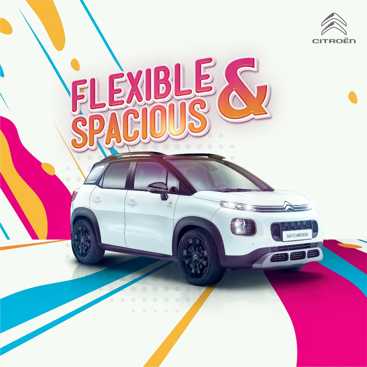 CitroenJO's tweet photo. Flexible and roomy #CitroenC3Aircross.  
Call us for more info: 065777777
#CitroenJO #AKM https://t.co/zVnFPUWiie