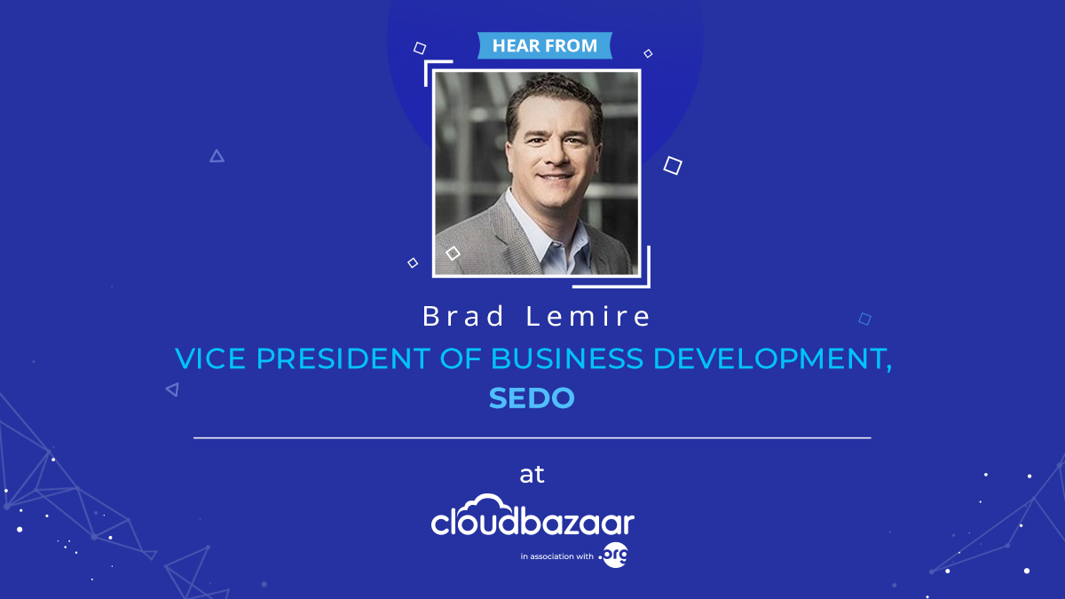 CloudbazaarIND's tweet image. Brad Lemire, Vice President of Business Development, @Sedo is set for his 4:30 PM talk on &quot;Increasing Profits &amp;amp; Value Added Services Through SedoMLS Premium Domains&quot;.

To watch his session, login to #CloudbazaarOnline: login.cloudbazaar.org

#Cloudbazaar2020 #Cloudbazaar