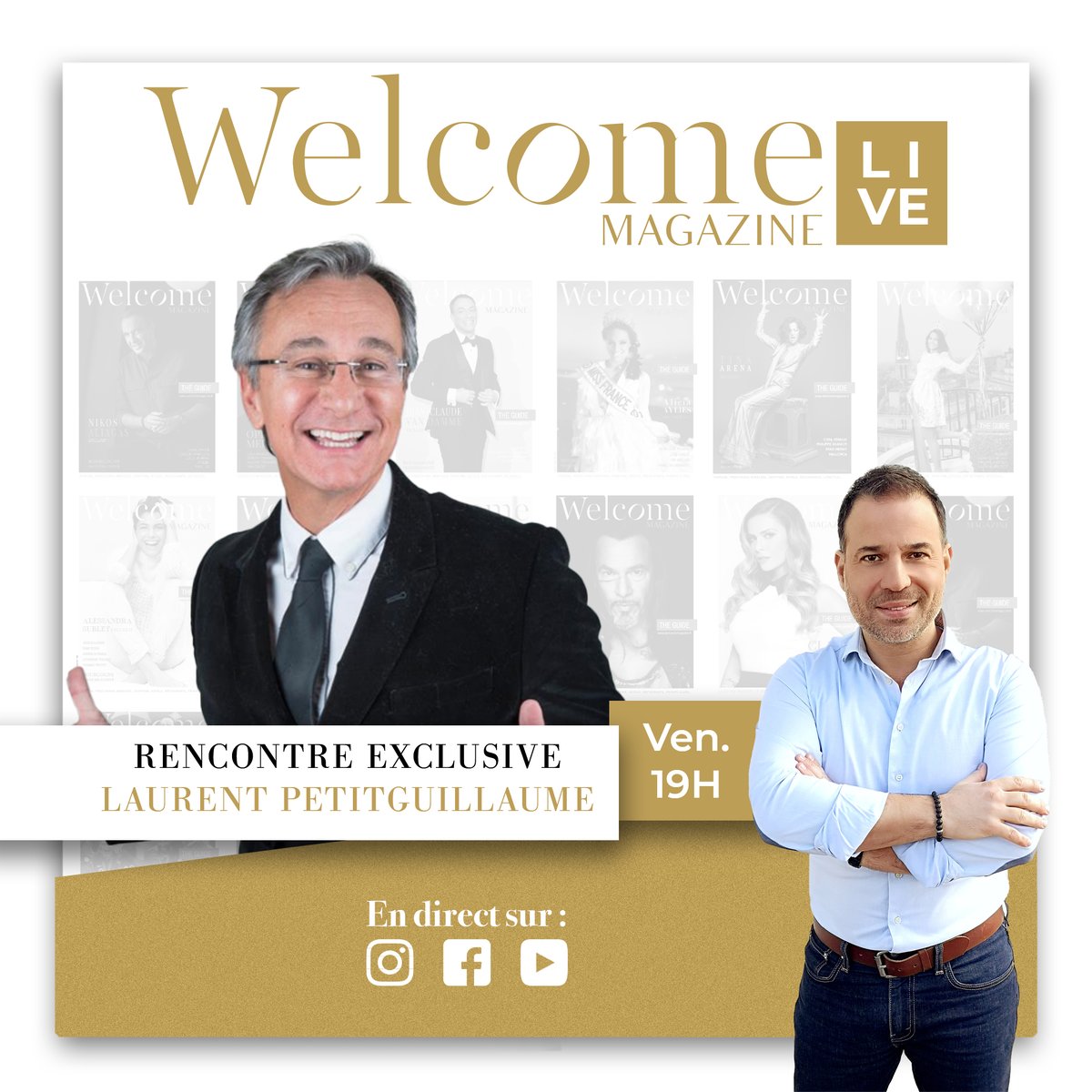 Welcome Magazine (@welcommagazine) on Twitter photo Rendez-vous ce soir avec <a href="/lpetitg/">L. Petitguillaume</a> à 19h sur la page #facebook de <a href="/WELCOMMAGAZINE/">Welcome Magazine</a>
#laurentpetitguillaume #tv #animateur #tvshow #interview #rencontreexclusive #welcome #welcomemagazine #magazine <a href="/francebleu/">Guédon Laurent</a> #radio Rendez-vous ce soir avec <a href="/lpetitg/">L. Petitguillaume</a> à 19h sur la page #facebook de <a href="/WELCOMMAGAZINE/">Welcome Magazine</a>
#laurentpetitguillaume #tv #animateur #tvshow #interview #rencontreexclusive #welcome #welcomemagazine #magazine <a href="/francebleu/">Guédon Laurent</a> #radio