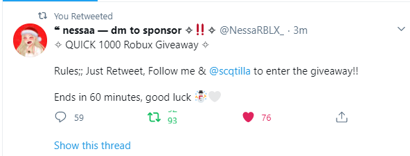 xiniiuu's tweet photo. @NessaRBLX_ @Momedplays1 @scqtilla done!! :D goodluck everyone and happy holidays! https://t.co/F3QJVemvmQ