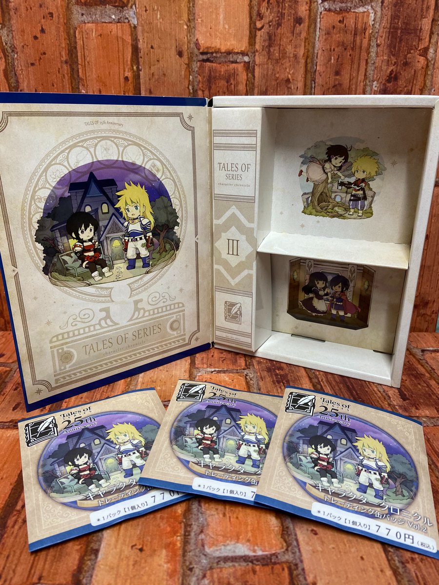 コトブキヤ秋葉原館 コトブキヤ秋葉原館2階 テイルズオブショップ新商品情報 フロンティワークス テイルズ オブ シリーズ キャラクタークロニクル トレーディング缶バッジ Vol 2 トレーディングアクリルスタンドキーホルダー Vol 2 全8種