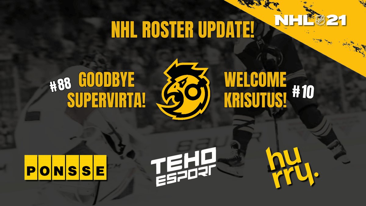 DING DING DING! WE HAVE AN ANNOUNCEMENT TO MAKE!

Because of conflicts with scheduling, <a href="/SUPERVIRTA/">Joonas Virta</a> decided to leave SAWO. We thank Joonas for every period he played for us!

SAWO acquires Krisutus_ from <a href="/DarkHorseEashl/">DarkHorseEASHL</a>, he will join the team immediately!

#esportsfi #SAVOSTA