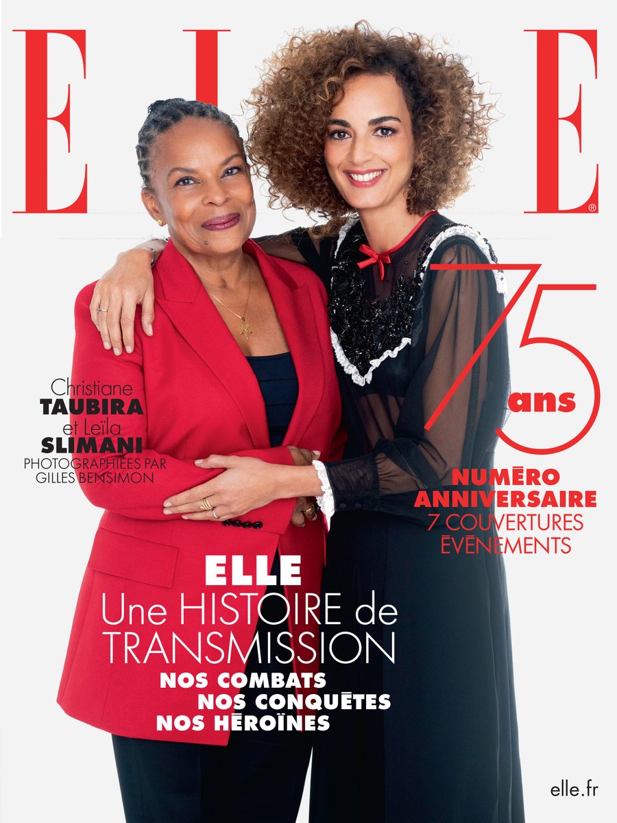 SalomonValerie's tweet image. Pour ses 75 ans, découvrez le numéro anniversaire d'@ELLEfrance avec 7 couvertures exceptionnelles, photographiées par Gilles Bensimon, autour de la transmission ! 👏🏻