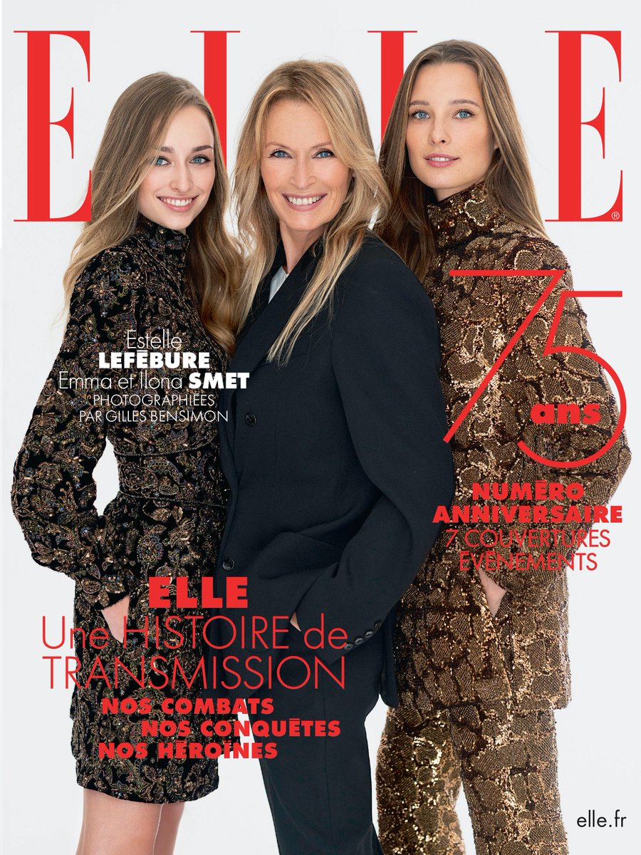 SalomonValerie's tweet image. Pour ses 75 ans, découvrez le numéro anniversaire d'@ELLEfrance avec 7 couvertures exceptionnelles, photographiées par Gilles Bensimon, autour de la transmission ! 👏🏻