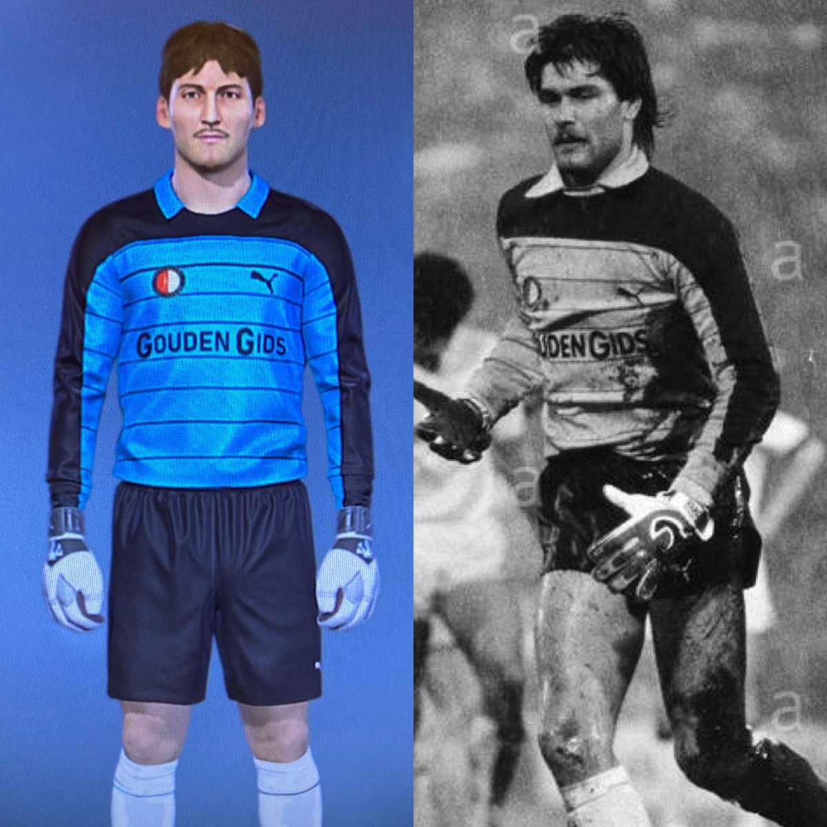frkitman's tweet photo. Feyenoord goalie kits for the 1983/84 double winning season
 
#joophiele #Feyenoord #kampioen1984 #bekerwinaar1984 #puma #peskit #pesmaster #goudengids #classicpeskit #feyenoordpeskit #feyenoordrotterdam #frkitman https://t.co/Uylv1YROF5