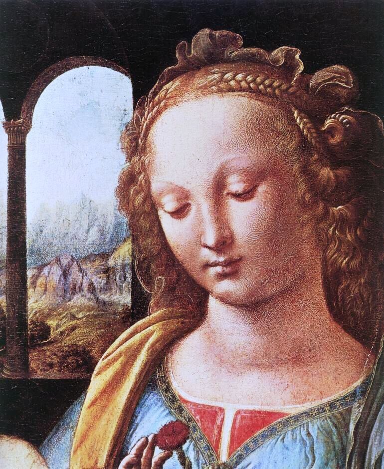 4 years later da Vinci was in serious trouble & charged with sodomy. He appears to have escaped prison thru Medici connections. Leonardo was also a gifted musician. Madonna with Flower (1478), Studies (c1478-80) & Madonna of the Carnation (1478-80)