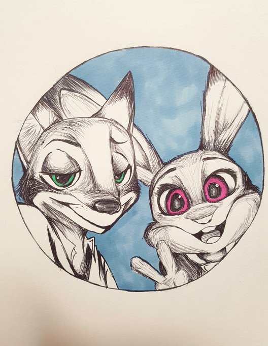 ニックとジュディのtwitterイラスト検索結果