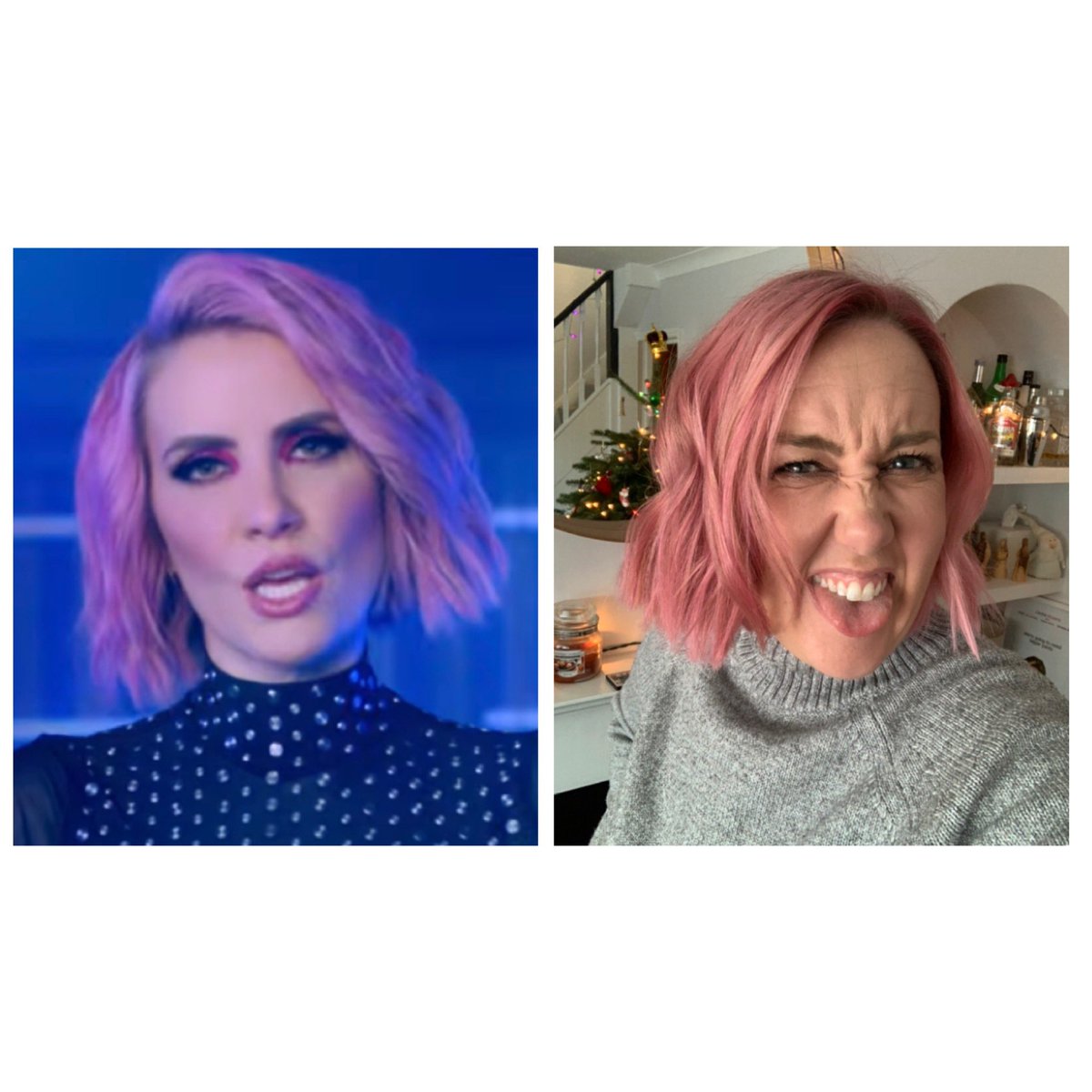 lauraridge_'s tweet photo. took a picture of ClaireFromSteps to the hairdressers as her hair is total goals. regret nothing. #pink4life @_ClaireRichards ๐ https://t.co/2oJ7uJU92K