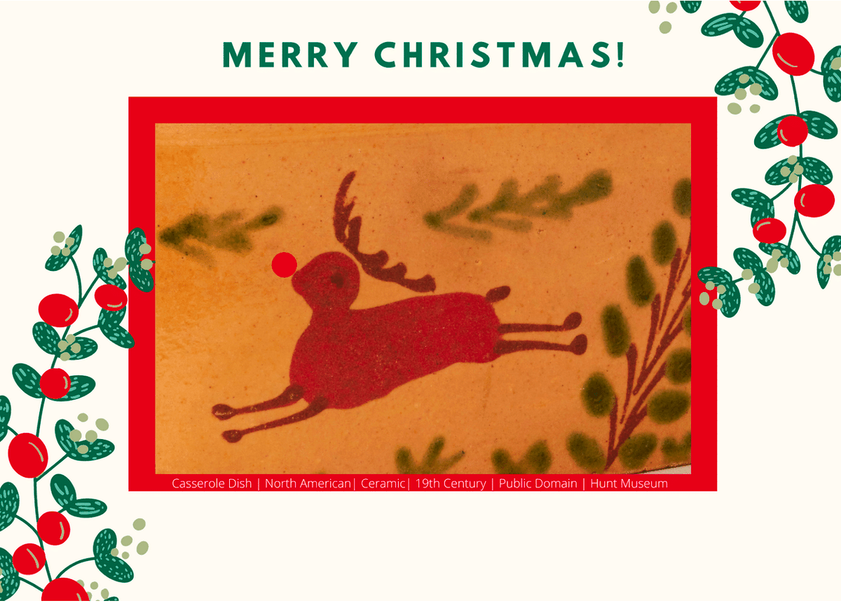Support the Friends of the Hunt Museum. Use a Hunt Museum Collection image to make your own virtual Christmas Card - Free &amp; easy! 

Click here: bit.ly/3n8zW53

#HuntMuseum #Limerick #MuseumFromHome #IrishMuseumOnline #Christmas #ChristmasIsComing