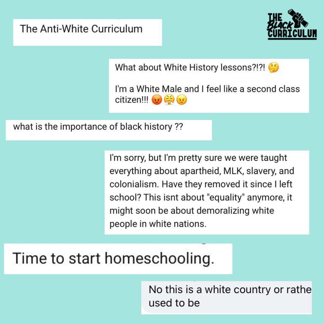 CurriculumBlack's tweet photo. This is a different type of post from us, but a necessary one nonetheless.

Here are some of the *real* comments under our interviews about the importance of diverse &amp; inclusive curriculums. 

Comments that show more than ever why Black history is needed - everywhere.

👇🏾 #TBH365 https://t.co/wlQ7QdfjZR