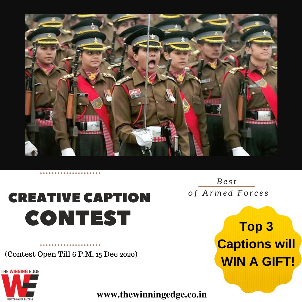 Submit your answer in the following form with all the required information to win exciting prizes!

forms.gle/txqdu3g8K2cFRD…

#creativecaption 
#contest 
#IndianArmy 
#IndianNavy 
#indianairforce 
#cds 
#nda 
#ssb 
#thewinningedge 
thewinningedge.co.in
@simply_mixed_up