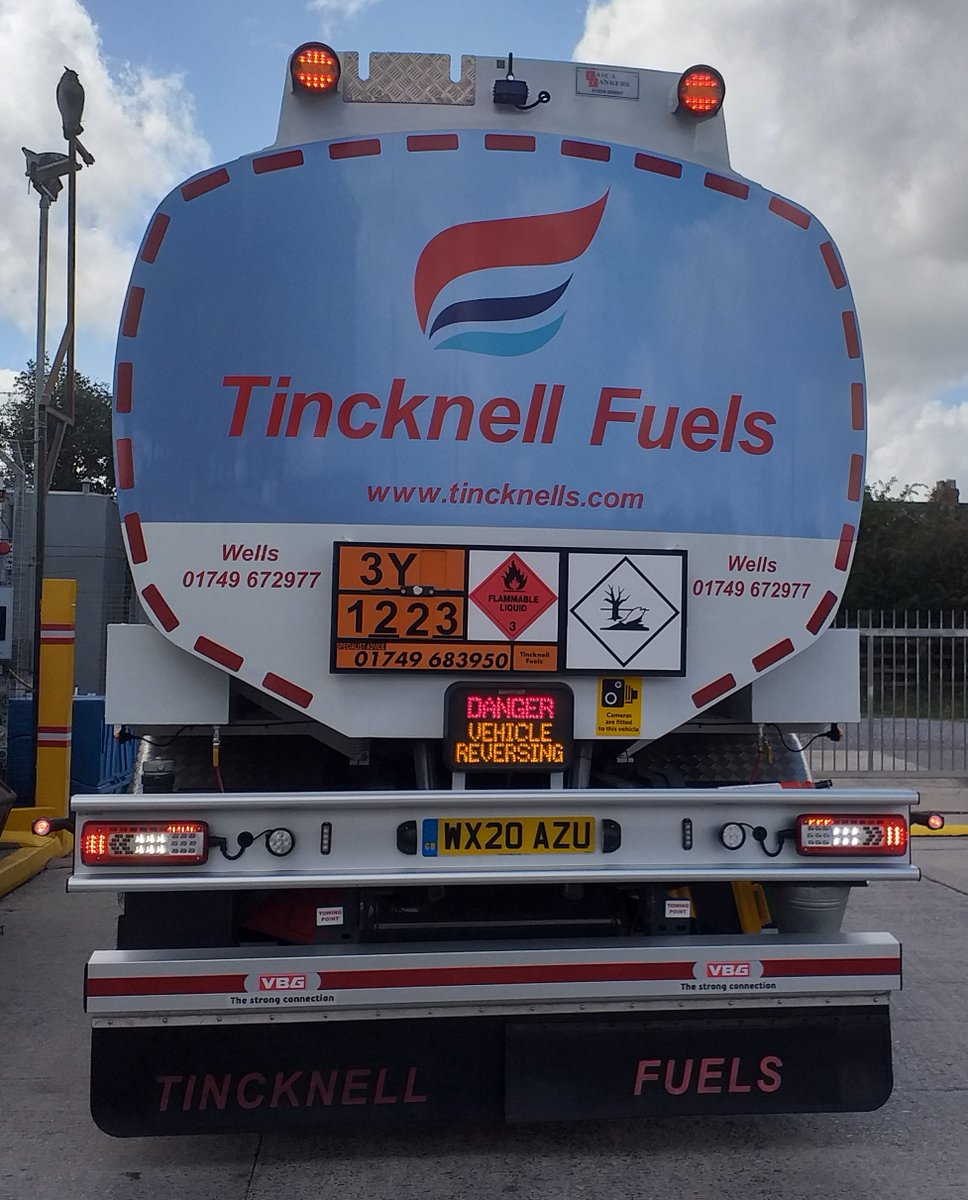 Tincknell Fuels proudly using Reversalert high visibility LED warning signs. #SafetyFirst #tincknell