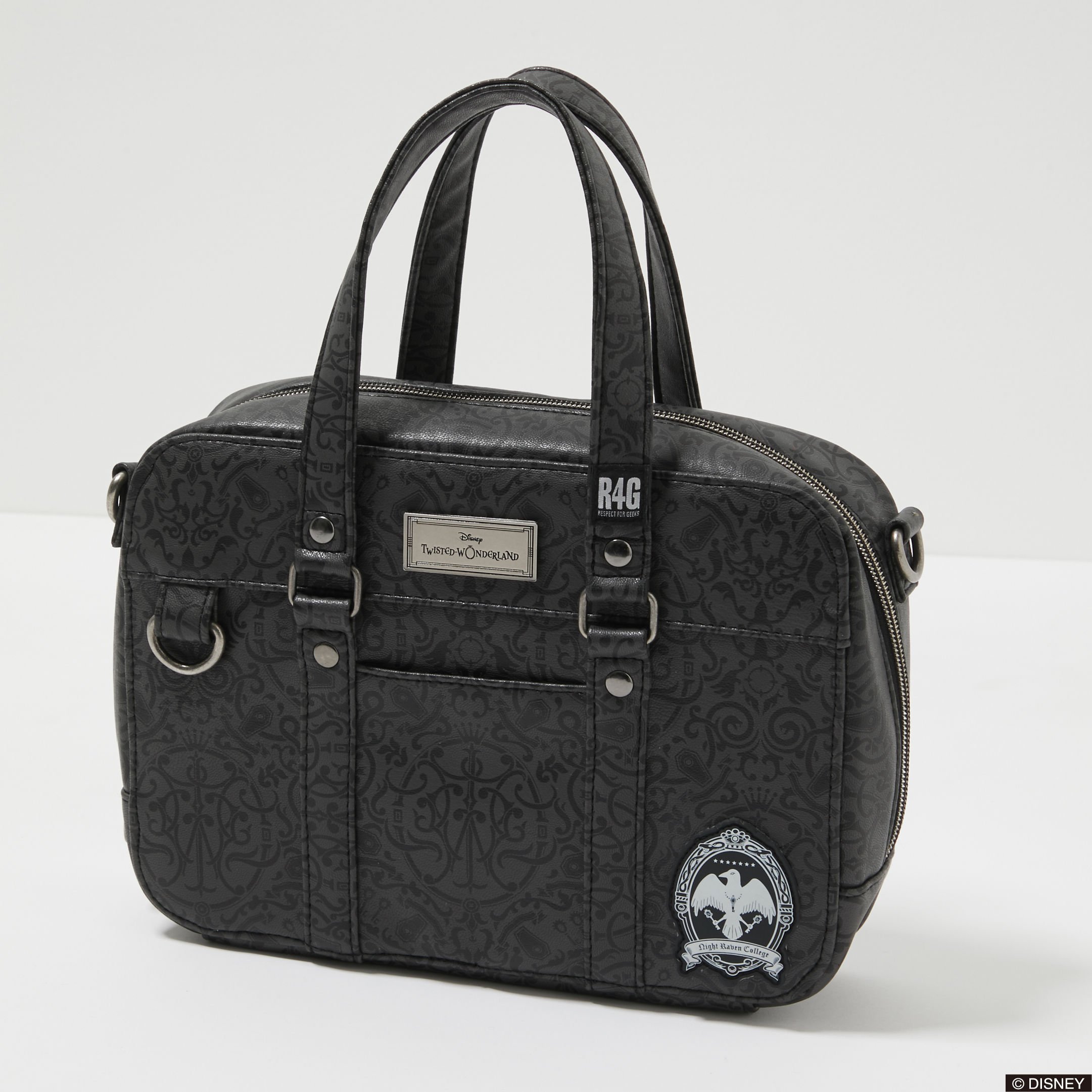 R4g Official ディズニー ツイステッドワンダーランド Tw Shoulder Schoolbag ナイトレイブンカレッジの校章を配置したミニスクールバッグ クラッチサイズで通学バッグをファッションに昇華させたアイテム ご予約はこちらから T Co