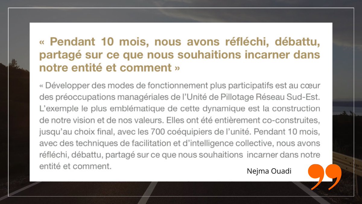 Le management par l’intention c’est possible lorsque notre vision et nos valeurs font partie de notre cadre. Elles ont été choisies par le collectif. Chacun d’entre nous peut s’y référer lorsqu’il a une décision importante à prendre. C’est notre boussole. acemis.fr/diffusion-de-l…