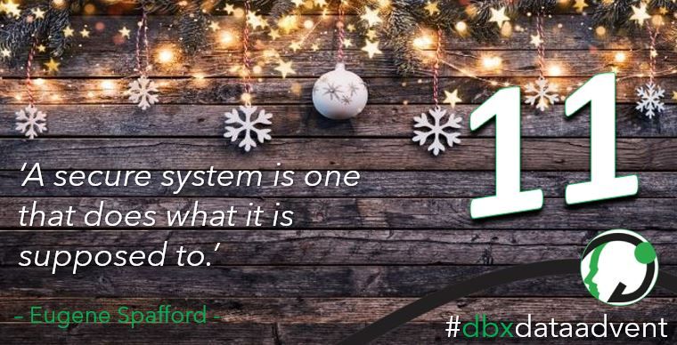DbxUK's tweet image. ☃️ 11st December ☃️ 

#dbxdataadvent #dataprotection