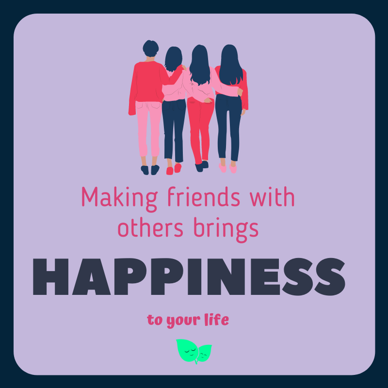 Making friends with others brings happiness to your life. 
.
.
.
.
.
.
.
.
.
.
#friendsresilience #happiness #mentalhealth #friends# happy #kindness
