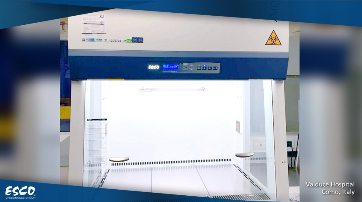 EscoLifesci's tweet photo. @VAPaloAlto Valduce Hospital in Como, Italy.

It was founded in 1853 and was transformed into a modern hospital with state-of-the-art equipment. Esco Airstream® Class II biosafety cabinet was chosen to boost their fight against COVID-19.

#Esco #Valduce #Hospital #Como #Italy https://t.co/u0NcZbU4k0