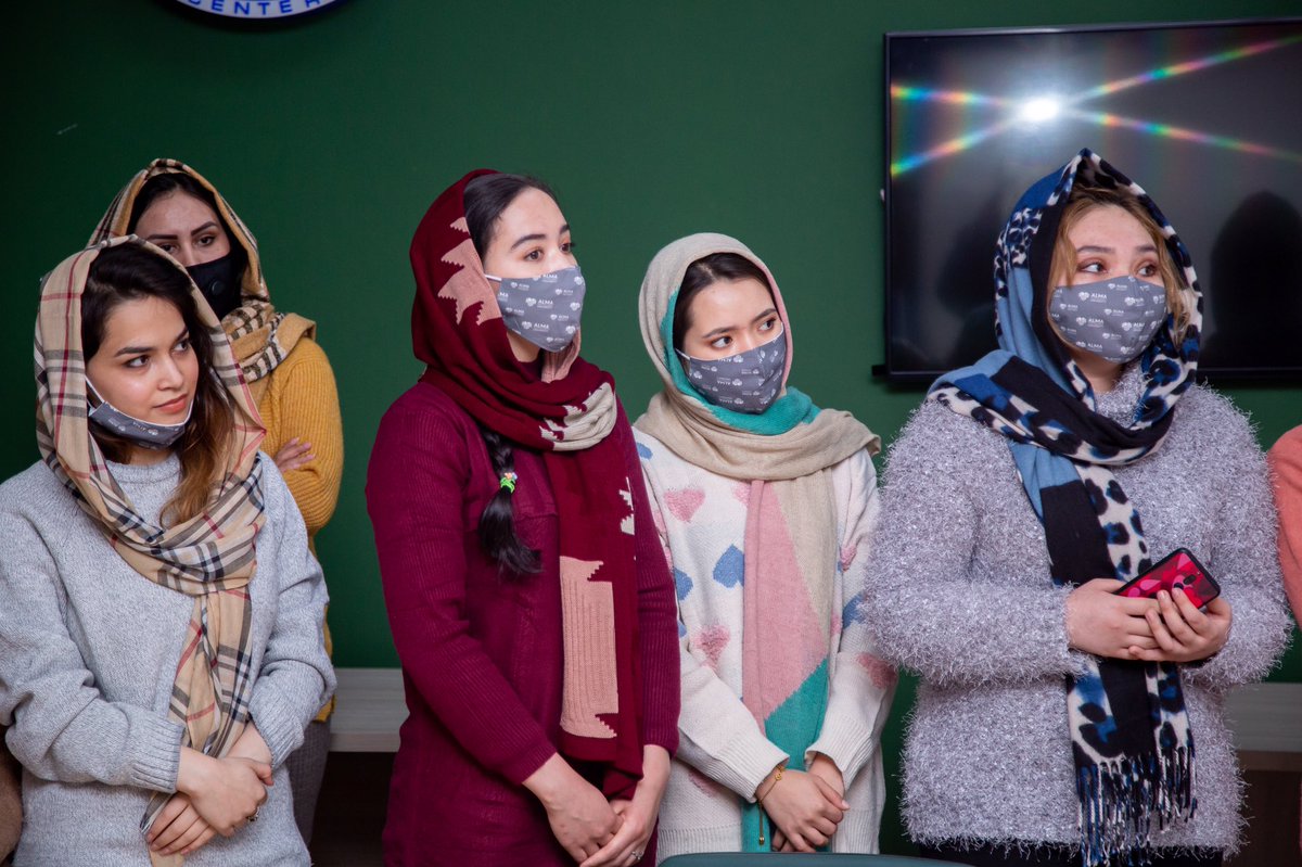 EUinKazakhstan's tweet photo. Second cohort of 10 #Afghan women arrived in Kazakhstan as part of EU-funded educational project. After completion English language courses, the students will study mining at one of top Kazakh Universities in Almaty #EU4Women Learn more: https://t.co/o7q7zwn0Nh https://t.co/ZmCCsMcrgO