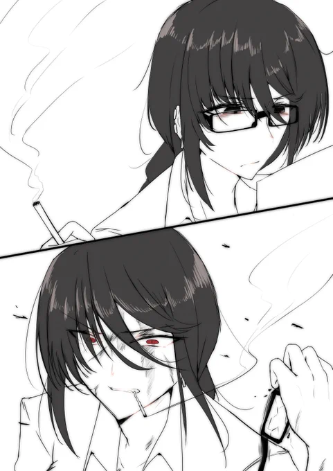 虞先輩の普段とキレたとき
#FGO 
#虞美人 