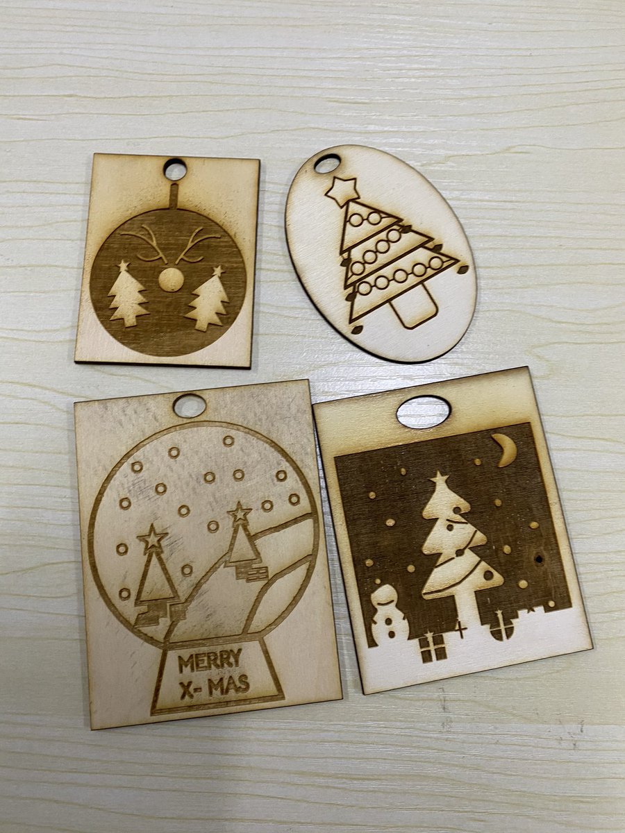 Wonderful Christmas ornaments design from kids!
#design #lasercutter #Creative #fun #Christmas