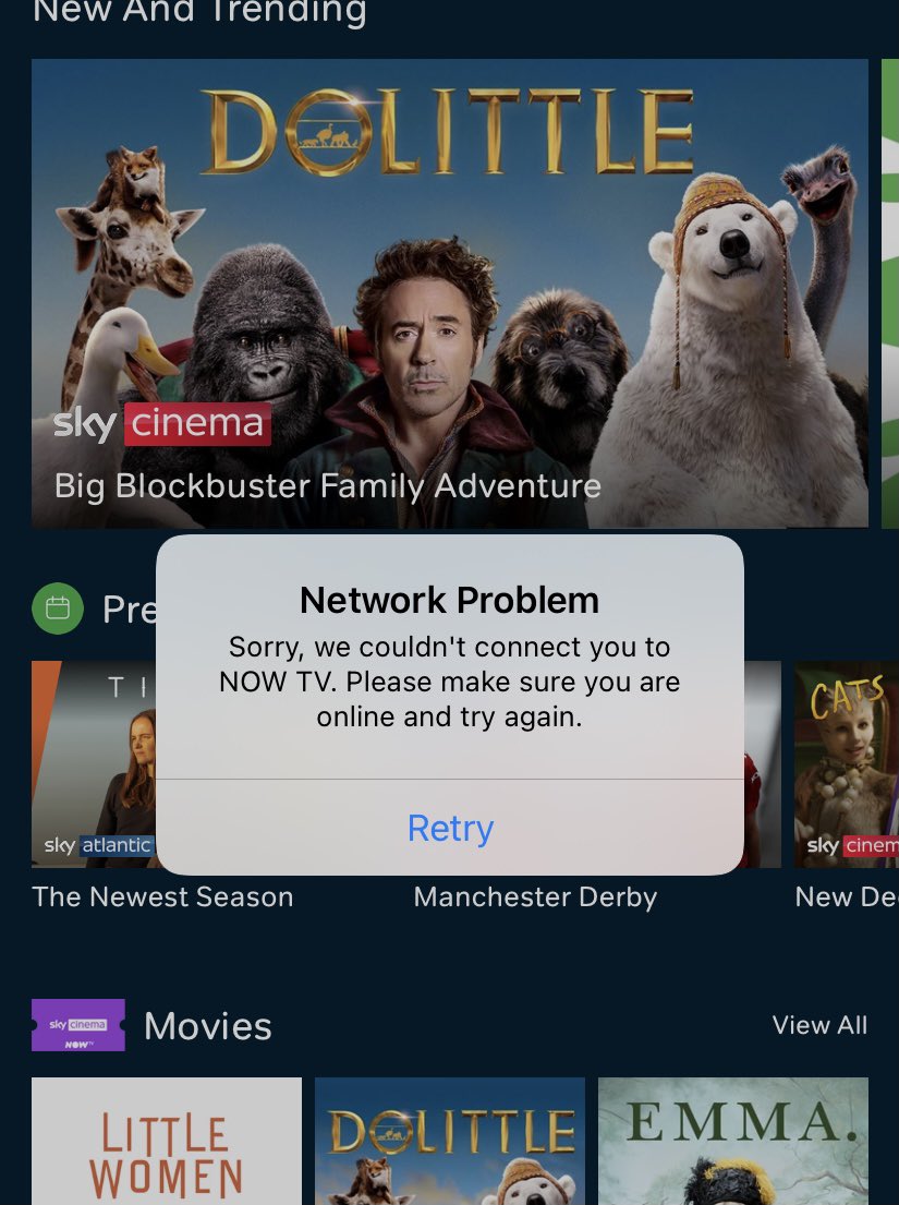 mandiemo82's tweet photo. What’s going on @NOWTV @nowtvhelp errors messages on every device and tried to change password and get unexpected error even though have password changed email but it doesn’t work gggrrr https://t.co/iLyJnX4i2D