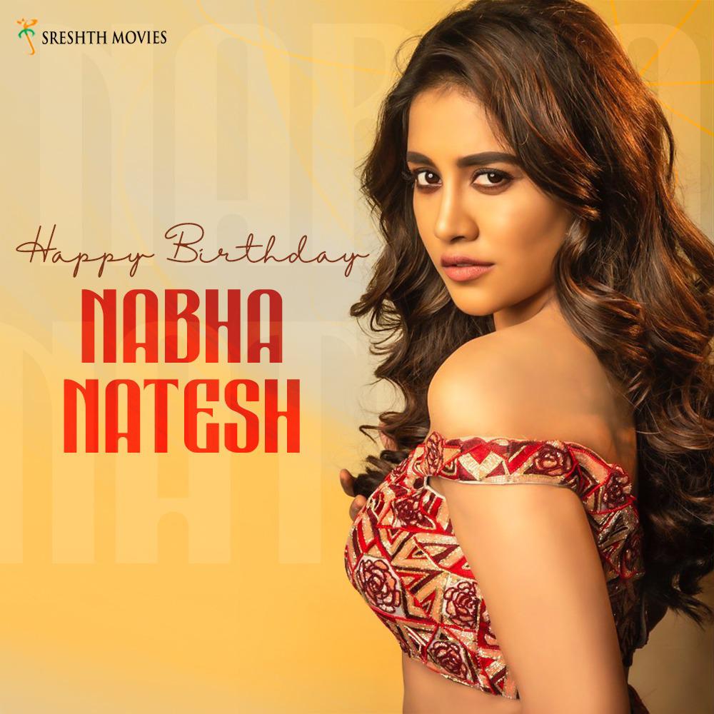 LatesttUpdates's tweet photo. Wshing the Beautiful &amp; Gorgeous @NabhaNatesh 💖 a Very Happy Birthday 🎂🎉😊

All the Best for Future Projects..🤗

#HBDNabhaNatesh #NabhaNatesh 
#HappyBirthdayNabhaNatesh https://t.co/y4g0FKPDsV