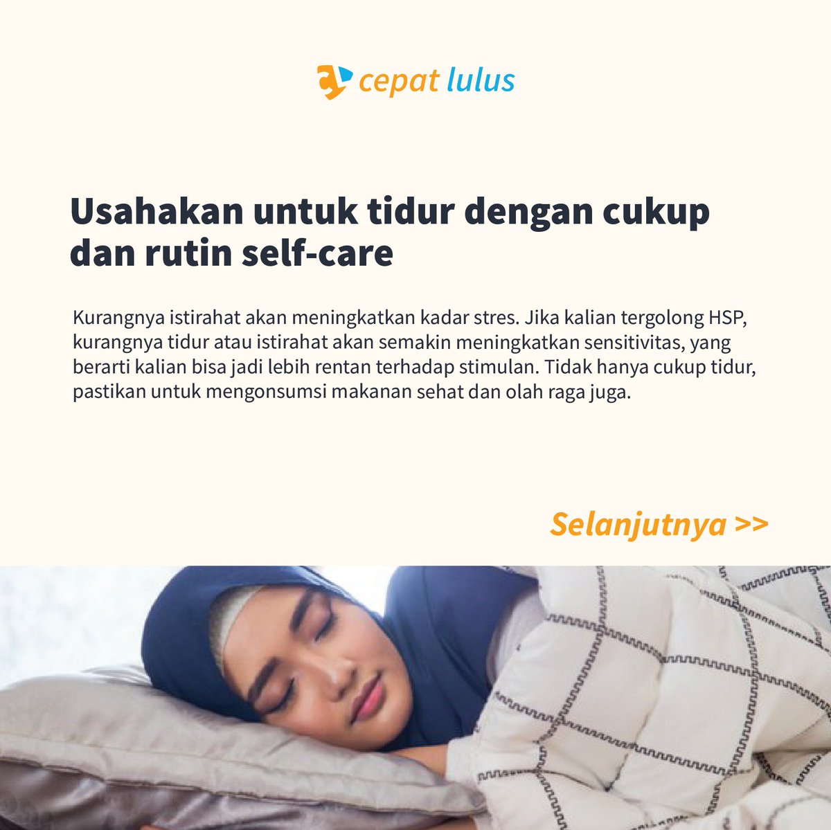 cepatlulusid's tweet photo. yaitu bandingkan dengan orang lain.u kecenderungan untuk memproses stimulus berupa informasi-informasi dari luar lebih detail dan lebih menyeluruh dibandingkan dengan orang lain.

Hebat bukan?
Share ke teman-teman kalian ya! https://t.co/y6fJ1ynN4j