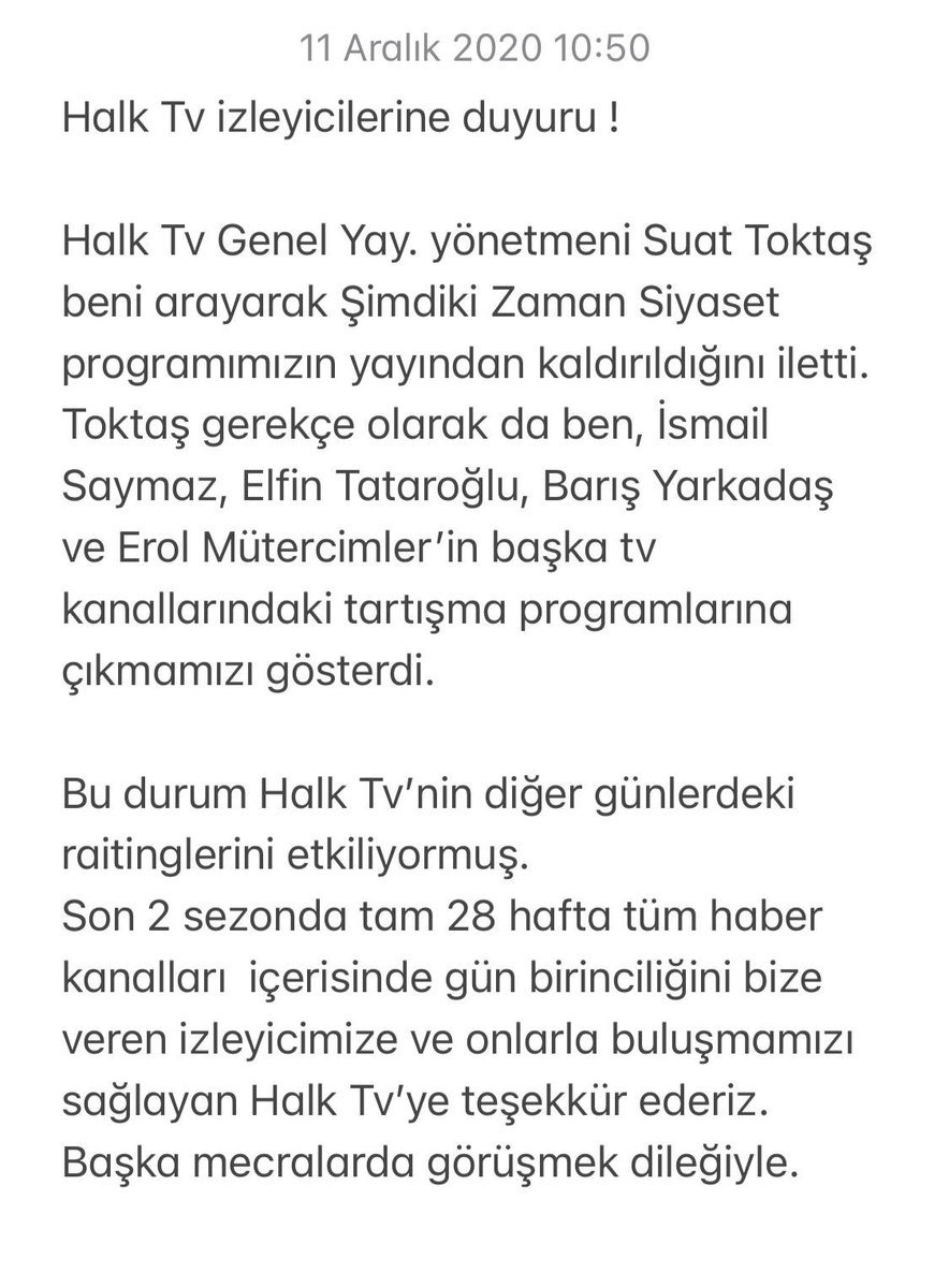Halk Tv izleyicilerine duyuru:

Şimdiki Zaman Siyaset yayından kaldırıldı.<a href="/ismailsaymaz/">İsmail Saymaz</a> <a href="/ElfinTataroglu/">ElfinTataroğlu</a> <a href="/barisyarkadas/">Barış Yarkadaş</a>