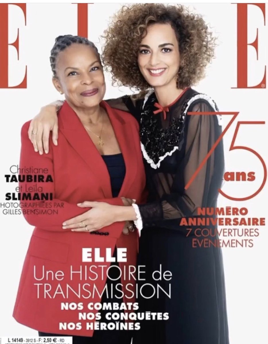 Christiane Taubira Présidente !⁦@ELLEfrance⁩ #christianetaubira #leilaslimani