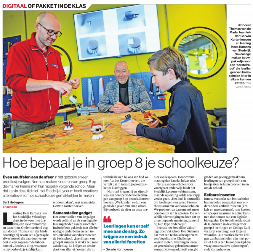 Hoe kies je een vo-school als je geen sfeer kunt proeven in de klas? Onze locaties verzorgen digitale doelessen &amp; doepakketjes, virtuele tours  en meer om groep 8 leerlingen te helpen bij hun keuze. Trots op onze locaties die dit mogelijk maken! #watkanwel
bit.ly/2KbKv98