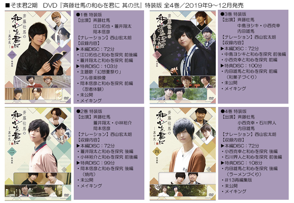 そま君 斉藤壮馬 DVD 特装版 全巻セット そま君 斉藤壮馬 DVD 特装版 全巻セット