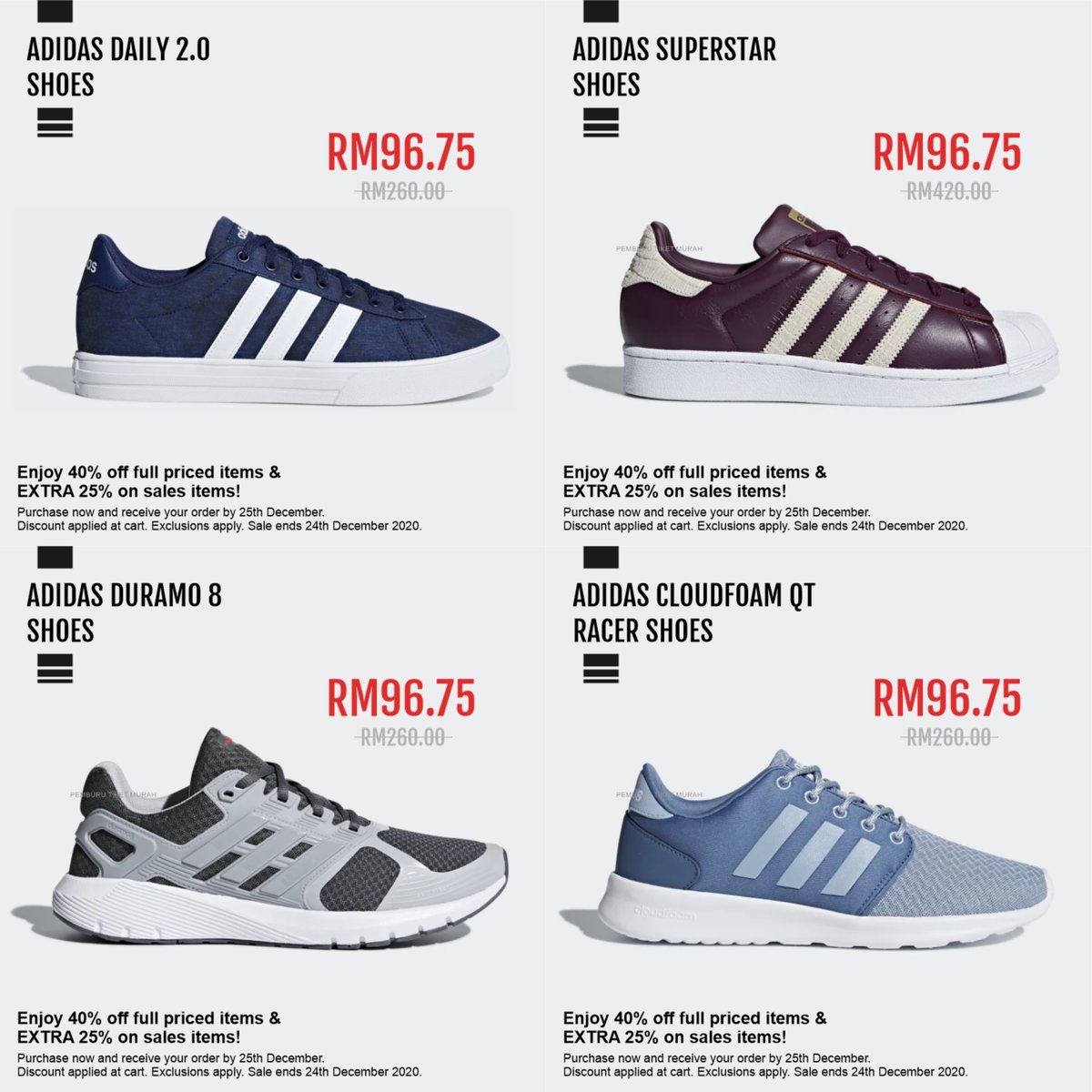 Pemburu Tiket Murah On Twitter Adidas Promosi Lagi Banyak Gila Kasut Adidas Bawah Rm100 Yang Boleh Korang Pilih Ini Antara Senarai Kasut Kasut Yang Boleh Korang Sambar Dengan Harga Diskaun Nak Lihat Lebih