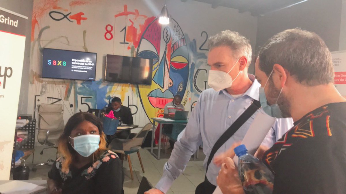 ActivSpaces's tweet image. Décidément vendredi c’est jour de visite à Activspaces. Ce matin nous avons reçu Monsieur Arnim Fischer Directeur du programme #PRADEC GIZ.