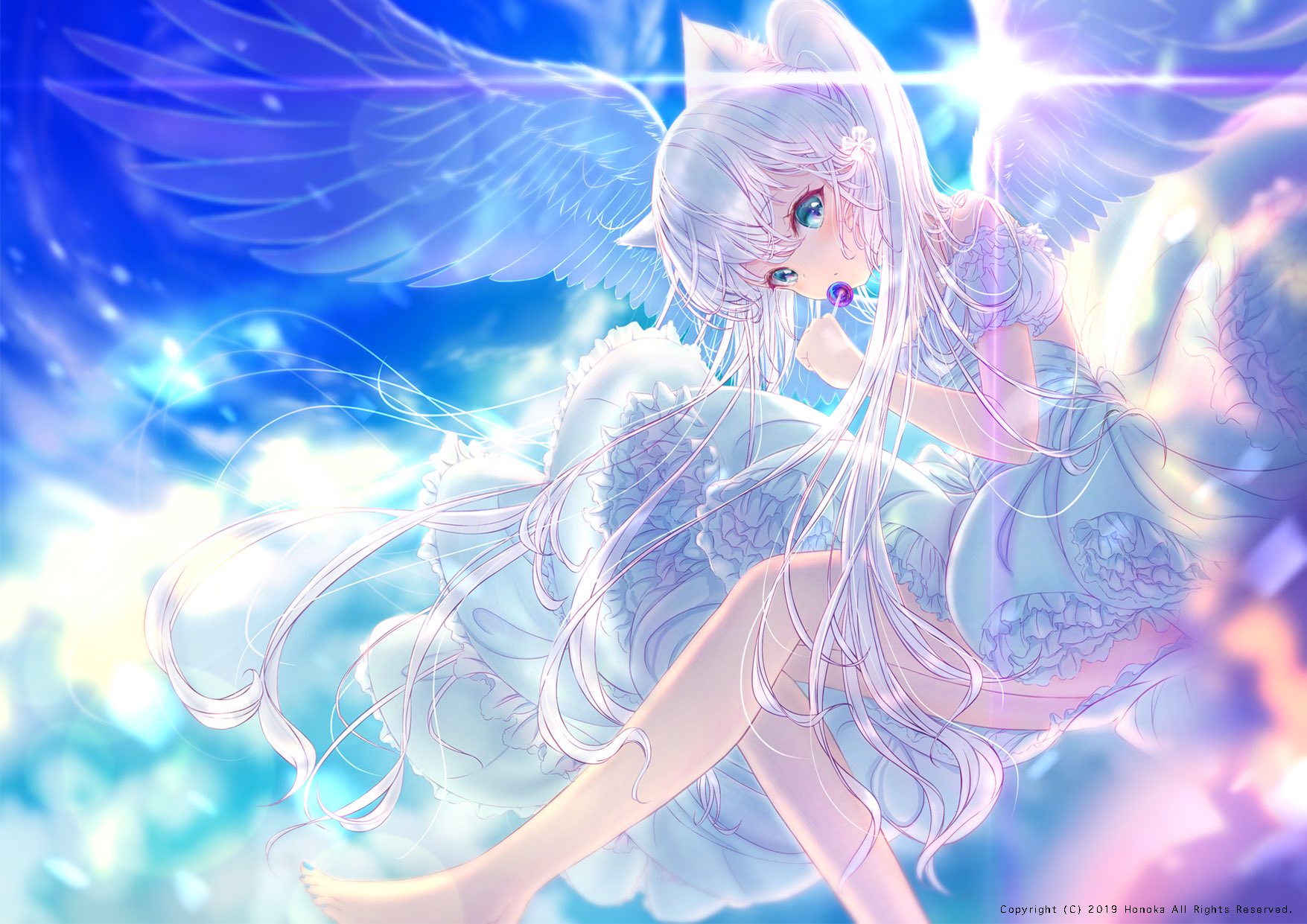 萌の香 ｺﾐﾃｨｱ142 か15a 白猫天使のイラストです 天使描くの楽しかったのでまた描きたいと思います T Co Cnfpt72otw Twitter