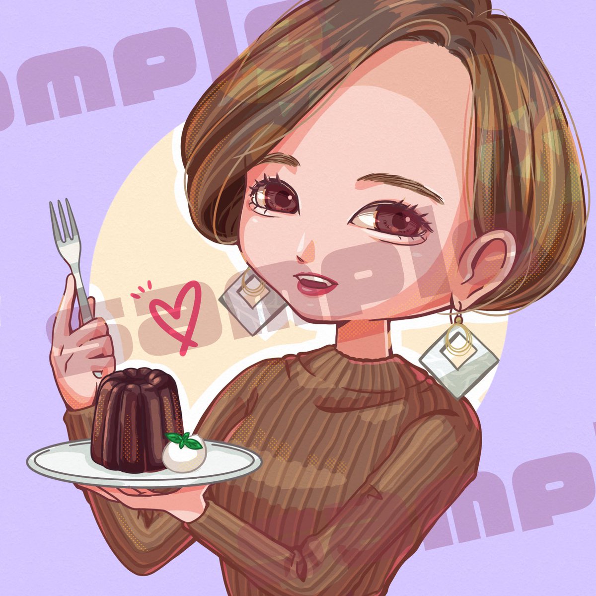 アイコンご依頼イラストです ショートボブがとっても似合うかわいい女性の方でした Qooのイラスト アイコンご依頼イラストです ショートボブがとっても似合うかわいい女性の方でした Qooのイラスト