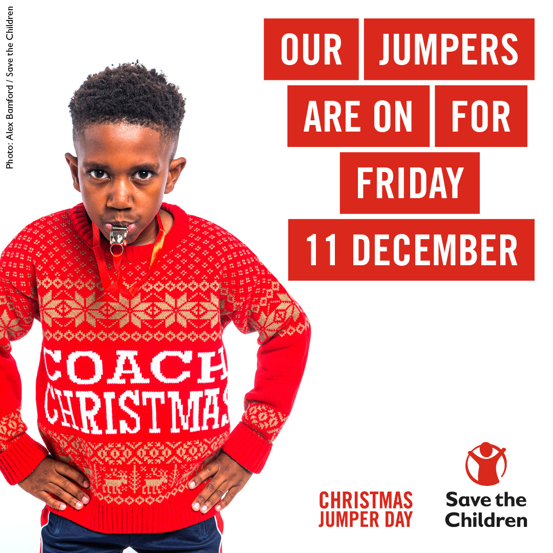 Our Jumpers are on for <a href="/savechildrenuk/">Save the Children UK</a> #christmasjumperday. We hope you have yours on too!

We love supporting other charities and this one is a great cause!