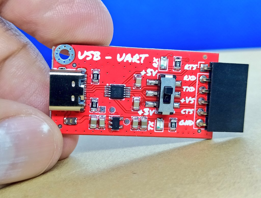 IObrizio's tweet photo. Unas fotos chulas.
Conversor USB - UART
Logical 5v & 3.3v
Conector USB C
#usb #diy #maker #pcb #ch340 #kicad https://t.co/v0l3RRVX2f