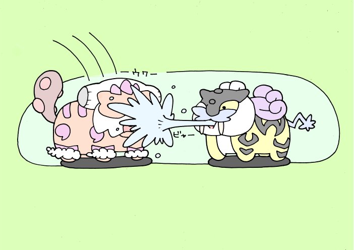 いぬころすけ 交代で出てきたランドロスにねっとうを撃つライコウ いぬころすけ 交代で出てきたランドロスにねっとうを撃つライコウ