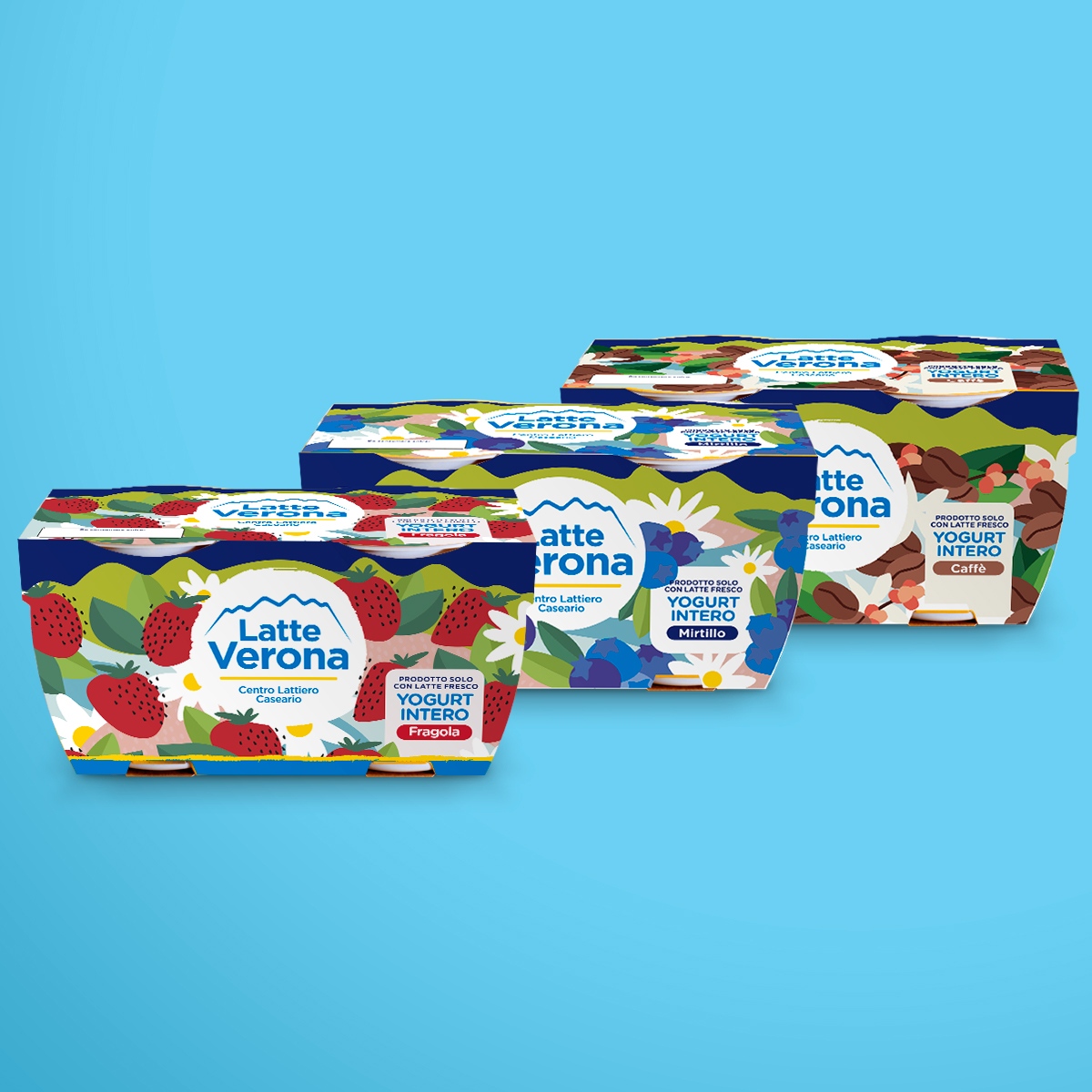 carattiepoletto's tweet photo. Our vision for Latte Verona yogurt line 😋 a real treat for the eyes
#wip #workinprogress #packaging #graphicdesign #illustration #illustratedpackaging #designagency #creativeagency https://t.co/OkTpC1pMVg